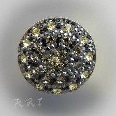 Сребърен дамски пръстен с камъни Swarovski R-298